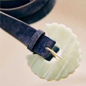 NWT Sézane Sandy belt in Vert deau multi